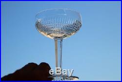 Cristal Saint Louis Colibri 6 coupes à Champane Champagne Sherbet Glasses