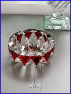 Cristal Saint-Louis France modèle Blois cendrier vide-poche en parfait état
