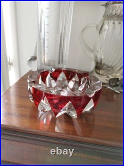 Cristal Saint-Louis France modèle Blois cendrier vide-poche en parfait état