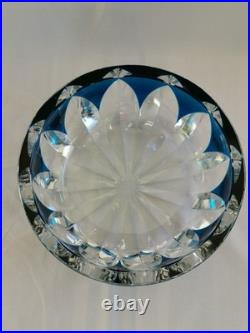 Cristal Saint-Louis France très grande coupe bleu en cristal en parfait état Cristal Saint-Louis France très grande coupe bleu en cristal en parfait état