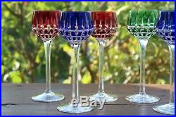Cristal Saint Louis Manhattan 6 Verres à vin du Rhin Roemer 6 Rhine wine glass