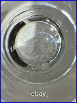 Cristal Saint Louis Modèle Diamants 4 verres 2 à vin blanc et 2 à vin rouge