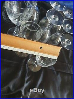 Cristal Saint-Louis modèle sapho lot de 10 verres Poids 1 kg 300