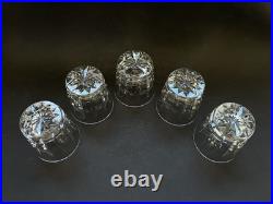 Cristal St Louis 5 Verre À Whisky Modèle Manhattan Old Fashioned Glass Crystal