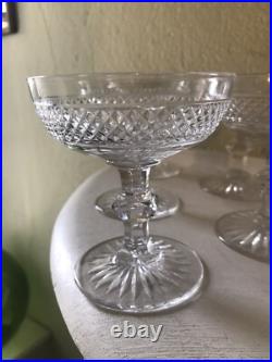 Cristal St Louis 6 Sublimes Coupes A Champagne Cristal Taillé Modèle Trianon