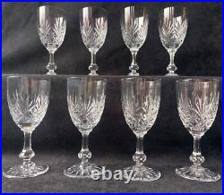 Cristal St Louis 8 Verres A Vin Rouge Massenet Pied Taillé Etoile (A8) Cristal St Louis 8 Verres A Vin Rouge Massenet Pied Taillé Etoile (A8)