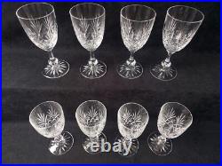 Cristal St Louis 8 Verres A Vin Rouge Massenet Pied Taillé Etoile (A8) Cristal St Louis 8 Verres A Vin Rouge Massenet Pied Taillé Etoile (A8)