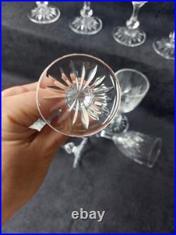 Cristal St Louis 8 Verres A Vin Rouge Massenet Pied Taillé Etoile (A8) Cristal St Louis 8 Verres A Vin Rouge Massenet Pied Taillé Etoile (A8)