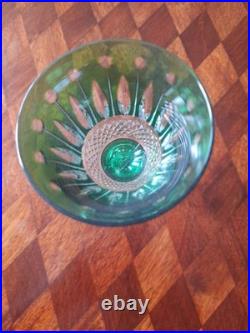Cristal St Louis Verre TOMMY COULEUR VERT foncé