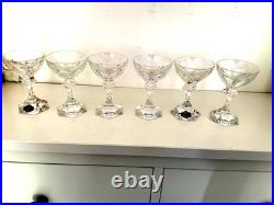 Cristal de SAINT-LOUIS Modèle Chambord 6 petite coupes (11cm) état neuf Cristal de SAINT-LOUIS Modèle Chambord 6 petite coupes (11cm) état neuf
