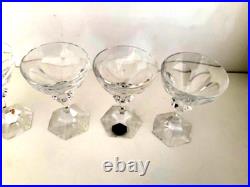 Cristal de SAINT-LOUIS Modèle Chambord 6 petite coupes (11cm) état neuf Cristal de SAINT-LOUIS Modèle Chambord 6 petite coupes (11cm) état neuf