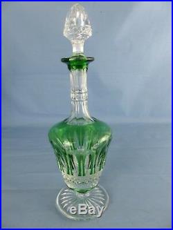 Cristal de SAINT-LOUIS carafe à liqueur vert modèle TOMMY H 25,5 cm, 24 cl