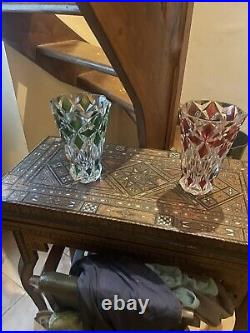 Deux Grand Vase St Louis 25 Hauteur Deux Grand Vase St Louis 25 Hauteur
