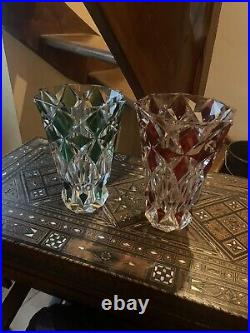 Deux Grand Vase St Louis 25 Hauteur Deux Grand Vase St Louis 25 Hauteur