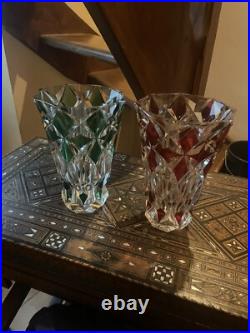 Deux Grand Vase St Louis 25 Hauteur