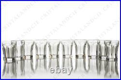 Dix gobelets Ampère par Saint-Louis. Ten tumblers Ampere by Saint-Louis