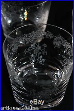 Ensemble 6 verres à whisky Old Fashion en cristal de Saint Louis Cléo
