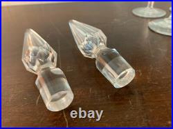 Ensemble de 11 verres et 2 carafons en cristal de Saint Louis (prix du lot)