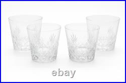 Ensemble de 4 verres à whisky en cristal Saint-Louis Modèle Florence Signés