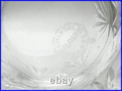 Ensemble de 4 verres à whisky en cristal Saint-Louis Modèle Florence Signés