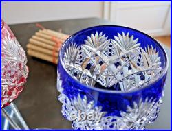 Florence, cristal Saint Louis. 6 Roemers / Verres à vin du Rhin. H24cm