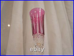Flute à champagne roemer cristal overlay violet Saint ST Louis Tommy 18.8 cm