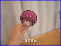 Flute à champagne roemer cristal overlay violet Saint ST Louis Tommy 18.8 cm Flute à champagne roemer cristal overlay violet Saint ST Louis Tommy 18.8 cm