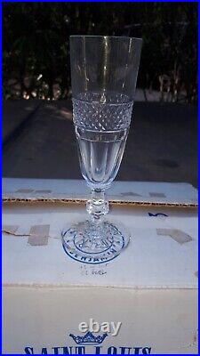 Flûtes Champagne Trianon en cristal Saint Louis- Carton' de 6