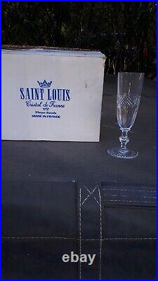 Flûtes Champagne Trianon en cristal Saint Louis- Carton' de 6