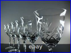Grand 10 Verres A Vin Ancienne En Cristal Taille A La Main Boheme St Louis Grand 10 Verres A Vin Ancienne En Cristal Taille A La Main Boheme St Louis