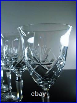 Grand 10 Verres A Vin Ancienne En Cristal Taille A La Main Boheme St Louis Grand 10 Verres A Vin Ancienne En Cristal Taille A La Main Boheme St Louis