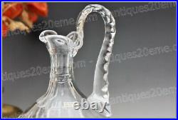 Grand broc décanteur en cristal de Saint Louis modèle Tommy 31 cm