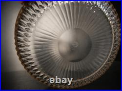 Grand plat coupe saladier centre de table cristal Saint Louis Thistle Or défaut
