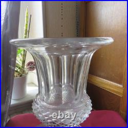 Grand vase en cristal de saint louis modèle Versailles Médicis signé H 32 CM