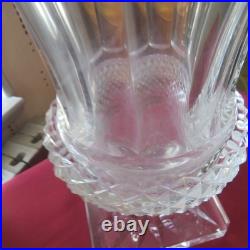 Grand vase en cristal de saint louis modèle Versailles Médicis signé H 32 CM