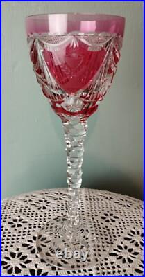 Grand verre en cristal Saint-Louis communion années 70