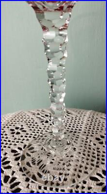 Grand verre en cristal Saint-Louis communion années 70