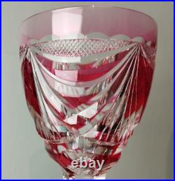 Grand verre en cristal Saint-Louis communion années 70