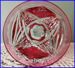 Grand verre en cristal Saint-Louis communion années 70