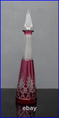Grande carafe à vin en cristal de saint louis modèle Massenet H 42 cm
