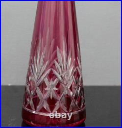 Grande carafe à vin en cristal de saint louis modèle Massenet H 42 cm
