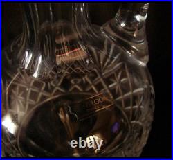 Grande carafe aiguière en cristal de Saint Louis, modèle Tommy, hauteur 37.5 cm