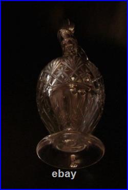 Grande carafe aiguière en cristal de Saint Louis, modèle Tommy, hauteur 37.5 cm
