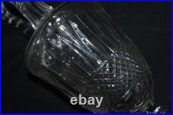 Grande carafe aiguière en cristal de Saint Louis, modèle Tommy, hauteur 37.5 cm