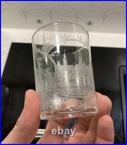 Gros lot de 30 gobelets en cristal taillé / gravé Baccarat St-Louis Daum