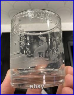 Gros lot de 30 gobelets en cristal taillé / gravé Baccarat St-Louis Daum