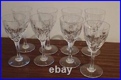 Huit verres en cristal de Saint louis, modèle Vic 1930