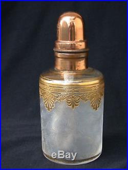 LAMPE BERGER Cristal BACCARAT Palmettes or gravé acide no St Louis