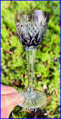 Lorraine St Louis Verres A Vin Roemer Cristal Taillé Doublé De Couleur Coloré Ad