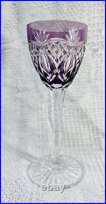 Lorraine St Louis Verres A Vin Roemer Cristal Taillé Doublé De Couleur Coloré Ad